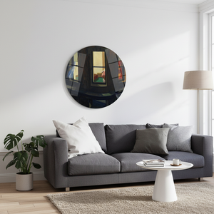 Décoration d'intérieur moderniste : Tableau sur toile imprimé 'Fenêtres nocturnes' d'Edward Hopper, ART SUR VERRE TÉMPERÉ - Product Image 3