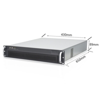 Châssis 2U pour montage en rack avec alimentation redondante, fabrication exquise, boîtier de serveur mini 2U X86 pour pare-feu, disponible en entrepôt UE/US
