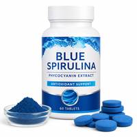 Comprimés de Spiruline Bleue à l'Extrait Naturel de Phycocyanine OEM |   Complément alimentaire premium pour le soutien immunitaire antioxydant, logo personnalisé