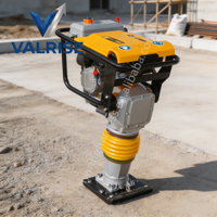 Compacteur de tranchées en fonte 6,5 CV à essence, piqueur vibrant 70 kg pour travaux sur argile et sol