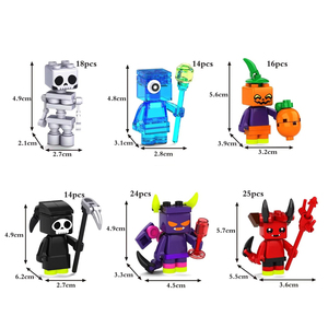 Sưu Tập 12-Mảnh Mini Không Gian <span class=keywords><strong>Robot</strong></span> Loạt Con Số Nhựa Buildable Gạch Đồ Chơi Cho Trẻ Em Bất Ngờ Bộ Sưu Tập - Product Image 6