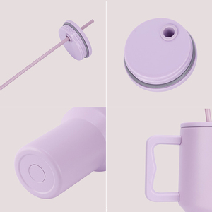 Vaso Térmico de Acero Inoxidable de Doble Pared, Blanco, para Sublimación, Venta al por Mayor, 40oz, con Asa - Product Image 6