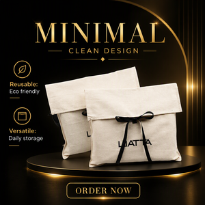 Pochette personnalisée imprimée en PU écologique et recyclable avec rabat pour emballage cadeau - Product Image 3