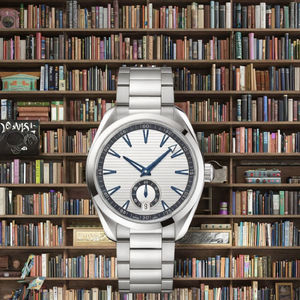 Safir Camlı, Işıklı Akrep ve Yelkovanlı, Paslanmaz Çelik Erkek Saati, Özelleştirilmiş Yüksek Kaliteli Su Geçirmez Saat - Product Image 2