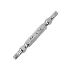 Punta de Destornillador Hexagonal de Doble Extremo de Acero S2 de 65 mm, Vástago de 1/4 de Pulgada, H4, Magnética, de Precisión, Accesorio para Herramienta Eléctrica - Product Image 1