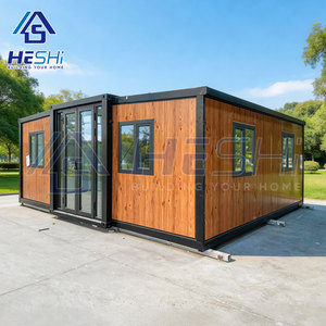 Maison conteneur préfabriquée isolée et extensible de 20 pieds ou 40 pieds, 1, 2, 3, 4 ou 5 chambres, maisonnette pliable pour habitation compacte - Product Image 1