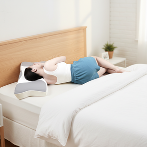 Oreiller en mousse à mémoire de forme à récupération lente personnalisable, design moderne, soulagement des douleurs cervicales, anti-bactérien, anti-acariens, ergonomique, cervical - Product Image 3