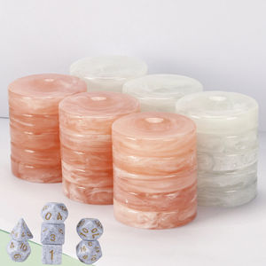 Jeu de backgammon et d'échecs de luxe en résine, pièces de jeu de remplacement durables pour jeux de société d'intérieur pour enfants - Product Image 4