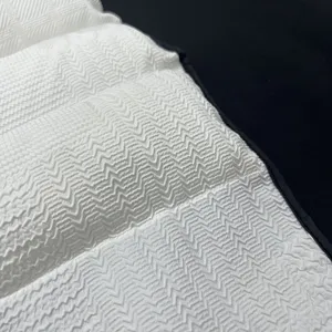 Hot Sale White Ripstop Polyester Pongee Embossed Fabric For Cotton-Padded Jacket