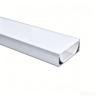 Profilé en aluminium anodisé pour éclairage linéaire LED encastré au plafond, série 6000, 80*30mm, carré