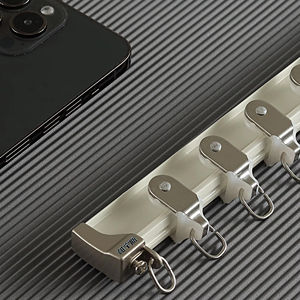 Rail de fenêtre en <span class=keywords><strong>baie</strong></span> Boningsi W41 en alliage <span class=keywords><strong>d</strong></span>'aluminium, anti-rouille, robuste, moderne, pliable à la main, en forme de U ou en L, pour balcon <span class=keywords><strong>long</strong></span> - Product Image 1