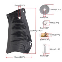 2 Piezas de Protectores de Manguera de Refrigerante de Fibra de Carbono para Tesla Model 3/Y, Protector Inferior de Tubería de Refrigerante del Chasis