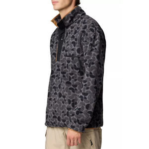 Custom Men's Casual Full Digital Printed Jersey Half Zip Long Sleeve Fluffy Soft <b>Fleece</b> Eco-Friendly Pullover <b>Sweater</b> - Product Image 6