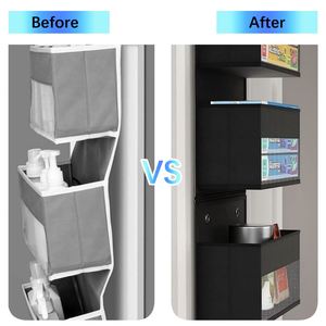 Wardrobe <b>Storage</b> <b>Rack</b> with Multi-Tier, Multi-Pocket, High-Capacity <b>Storage</b> Bags, Removable Hanging Fabric Bags - Product Image 5