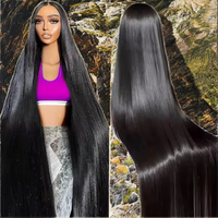 Perruque frontale lisse en cheveux humains vierges vietnamiens bruts, sans colle, pour femmes noires, vente en gros pour fournisseurs