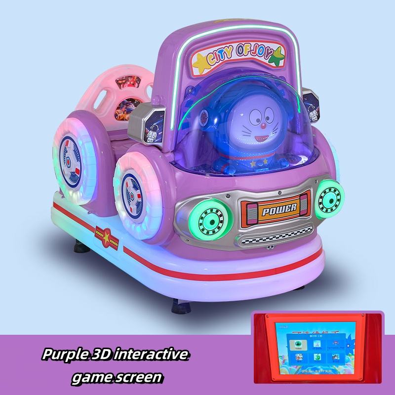 Pantalla interactiva púrpura