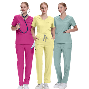 ViaoLi all'ingrosso medici e infermieri donna Scrub chirurgico uniforme Stretch Set per donne medico cura Scrub uniforme Set uniforme - Product Image 4