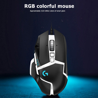 Ratón para Juegos Logitech G502 SE con Cable, Sensor HERO 16K, 16000 DPI, 11 Botones Programables, RGB, Peso Ajustable para PC y Esports