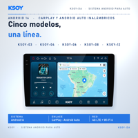 Autoradio avec écran multimédia 9 pouces, autoradio Android, autoradio stéréo, lecteur DVD universel pour voiture