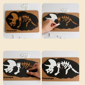 Rompecabezas de Madera Ecológico y Creativo con Forma de Esqueleto de Dinosaurio para Bebés y Niños Pequeños - Product Image 2