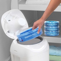 Vente en gros de sacs à couches multi-tailles, anneaux de recharge réutilisables OEM pour seau à couches à cassette, sac de recharge pour seau à couches pour bébé poubelle domestique