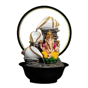 Ganesh Mandap佛陀喷泉装饰Ganesh树脂喷泉树脂室内Ganesh喷泉印度教