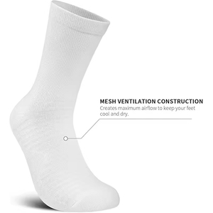 Chaussettes de sport personnalisées, chaussettes de compression, chaussettes de course athlétiques pour hommes, en coton, élasthanne et polyester, chaussettes en gros - Product Image 3