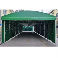 Hangar de garage pliant portable de haute qualité abri de stationnement de voiture mobile rétractable tente push-pull