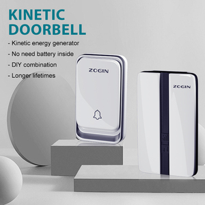 Excelente precio Timbre inalámbrico para el hogar inteligente Rango de 200M Alarma DE SEGURIDAD autoalimentada Impermeable IP44 Timbre sin batería - Product Image 4