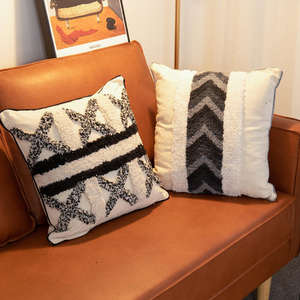 Innermor 2025 Moderno Boho Decorativo Lance Fronha Artesanal Listrado Geométrico Moda Natural Capa de Almofada Nova Chegada - Product Image 4