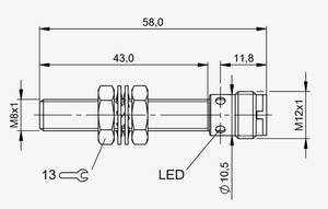 Interrupteur de proximité MT-BALLUFF BES M08EH-PSC20B-S04G Capteur inductif BES01PH M8x1 IP68 10~30 VDC -25...70 .C - Product Image 2
