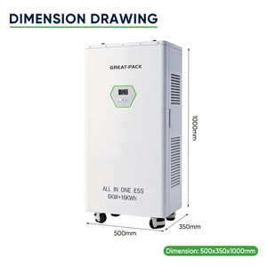 โมดูลเก็บพลังงานแบบรวม All in One 48v 51.2v 6.2kw 10Kwh 15Kwh ลิเธียม สำหรับใช้งานนอกระบบ (Off-grid) สำหรับบ้าน ขายส่ง - Product Image 2