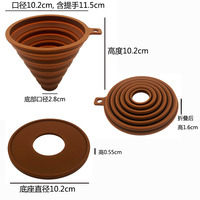 Outils à café, filtre à café en silicone résistant à la chaleur, réutilisable, portable, de haute qualité, filtre à café espresso, filtre à café à versement, design contemporain