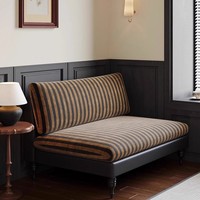 Canapé vintage avec dossier en tissu, housses amovibles et lavables, pour salon, salon de beauté et espace de réception de magasin de vêtements