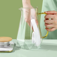 Bouteille en verre borosilicate haute résistance, carafe en verre en forme de diamant, théière, vente chaude