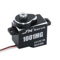 Moteur numérique sans noyau JX Servo PDI-1001MG 10g 6.0V pour voitures RC, hélicoptères, boîtier entièrement en aluminium, connecteur métallique, pièces de jouets