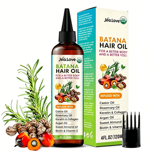 Huile capillaire Batana OEM ODM 120ml infusée à l'huile <span class=keywords><strong>de</strong></span> ricin, au <span class=keywords><strong>romarin</strong></span>, à l'argan et à la biotine, nourrit le cuir chevelu, favorise la croissance saine des cheveux - Product Image 1