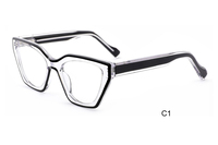 Montures de lunettes en acétate en gros RM6010 – Monture optique œil-de-chat de haute qualité en acétate écaille de tortue pour femmes