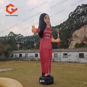 Muñeco Inflable Personalizado de Técnica de Uñas, Bailarín de Aire, Tubo Inflable, Atractivo Bailarín Aéreo para Promoción de Salón, Decoración de Eventos - Product Image 3