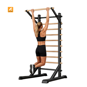 Échelle Murale Multifonctionnelle pour Fitness à Domicile en Acier et Bois, Échelle Suédoise FW13, Cadre FW13 - Product Image 3
