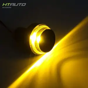 Teckzoom Motorrad LED Lenker Ende Blinker DC 12V Weiß Gelb Blinker Griff Griff Blinker Seiten markierung leuchte