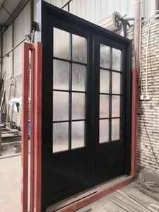 Puerta de Entrada de Hierro Fundido Moderna, Diseño de Seguridad, Puerta de Hierro Forjado con Rejilla y Rotura de Puente Térmico - Product Image 4
