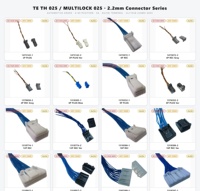 Arnés de Cables Automotrices, Conector Hembra de 2.2mm, Receptáculo UL11028, Conductores de Cobre Estañado, Ensamblaje de Cable Personalizado para Vehículos Eléctricos