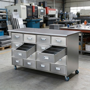 Custom Heavy-Duty Sheet Metal Drawer <strong>Cabinet</strong>, Powder-Coated Steel Tool Storage <strong>Cabinet</strong> For Workshops &amp; Factories - Product Image 1