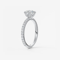 Bague de fiançailles en or massif 14k 18k avec diamant de laboratoire certifié IGI CVD HPHT pour femme, 2ct 3ct VVS, bijoux sur mesure