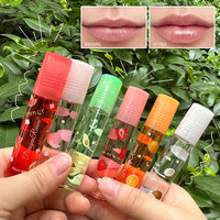 Huile à Lèvres Transparente à Bille Hydratante Longue Durée, en 6 Couleurs Aléatoires, Cosmétique Brillant à Lèvres Baume à Lèvres