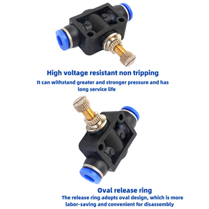 Válvula de Control de Flujo de Aire Neumática de Conexión Rápida <span class=keywords><strong>SA</strong></span>, Controlador de Velocidad de Flujo de Aire - Product Image 4