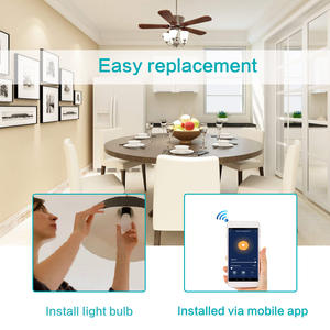 Nueva bombilla <span class=keywords><strong>Led</strong></span> inteligente 9W 10W E27 E26 lámpara remota colorida RGB luz regulable <span class=keywords><strong>Alexa</strong></span> Bombilla Foco Inteligente Wifi <span class=keywords><strong>Led</strong></span> bombilla inteligente - Product Image 5