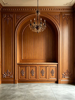 Buffet vintage en bois massif, armoire rustique avec détails sculptés à la main, finition antique blanche, design artisanal pour cuisine et salle à manger