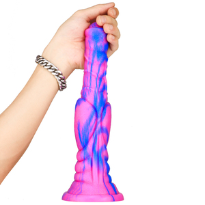 Consolador de pene de caballo sin huevo, silicona líquida, pene de Animal, simulación de Color largo grueso, tapón Anal, dispositivo de masturbación para parejas - Product Image 6